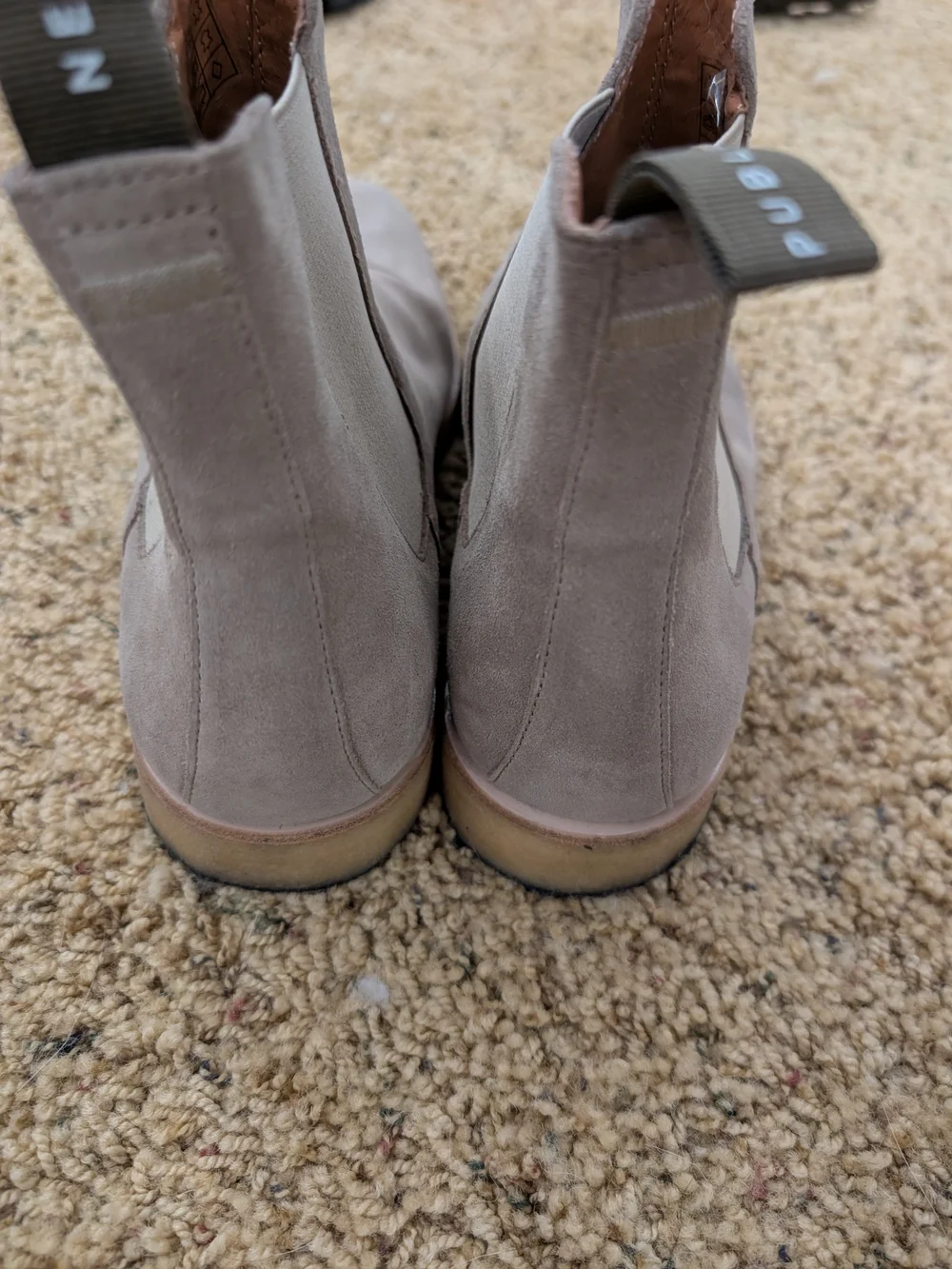 Men's Suede Chelsea Boots - Taupe